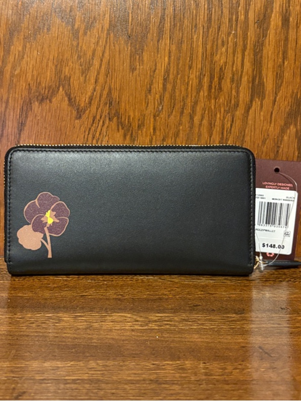 NWT-Radley London-Midnight Wanderer-
Large Zip Around Wallet-Black-$148 - Picture 5 of 11